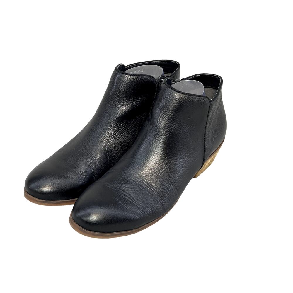 Softwalk Rocklin S1457-001 Black Leather Ankle & Bootie Women's 10.5N EUC!